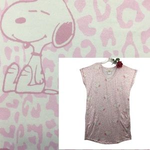MUNKI MUNKI Sleep Shirt Gown Peanuts Snoopy LG Super soft & cozy Like ne…